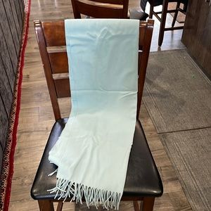 Very nice powder blue Pendleton scarf